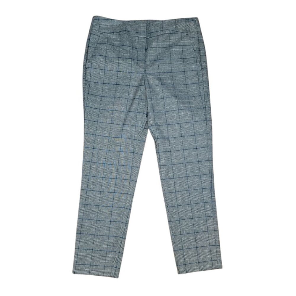 Ann Taylor Loft Pants Womens‎ Size 8 Modern Skinny Ankle Gray Plaid Pockets